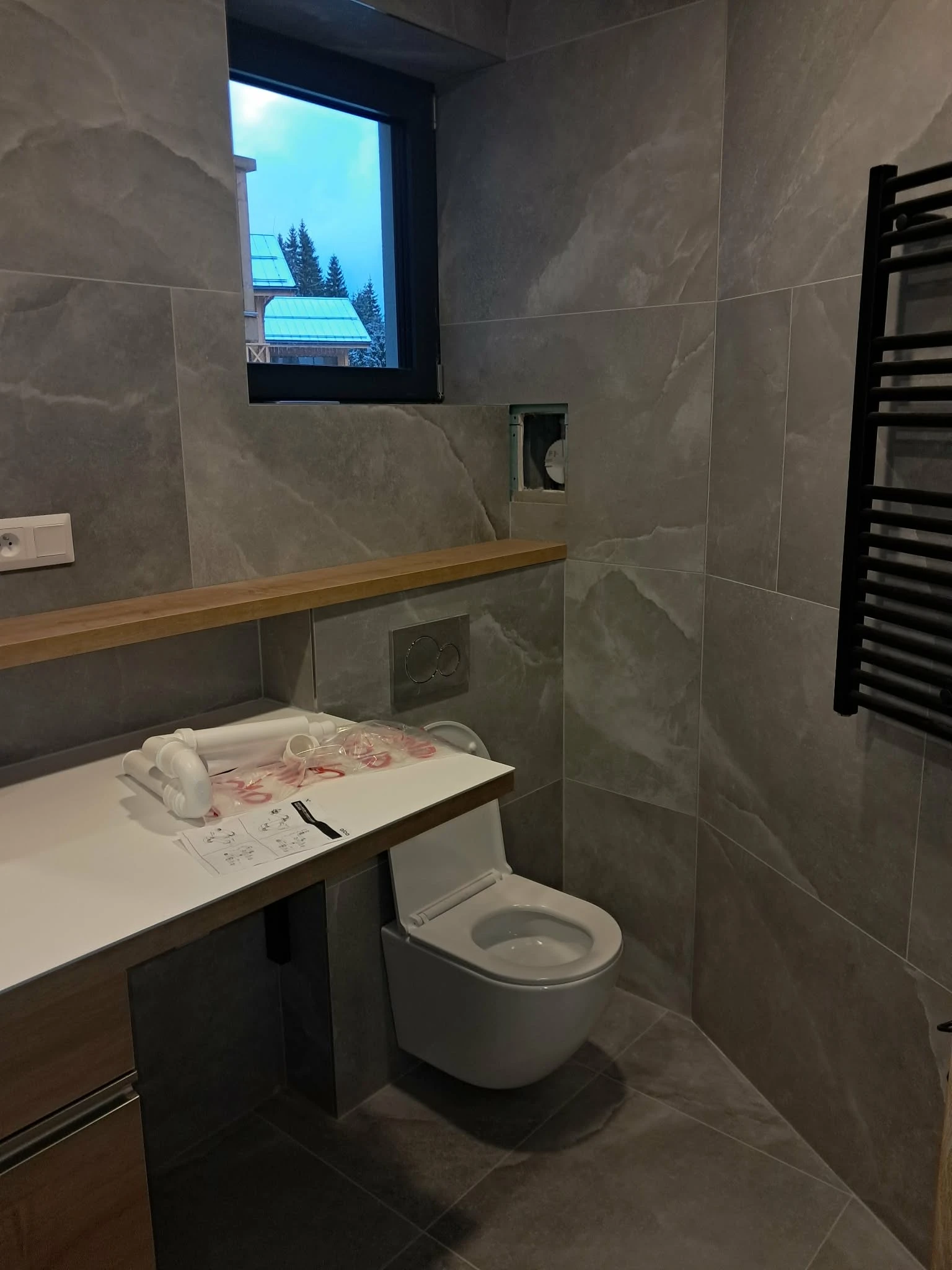 Detail sprchového kúta